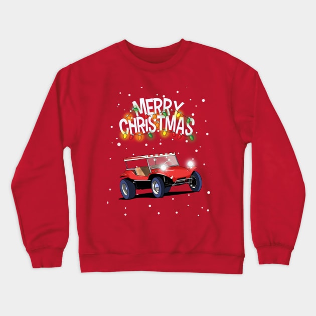 Baja Beach Buggy Christmas Jumper design. Crewneck Sweatshirt by Webazoot